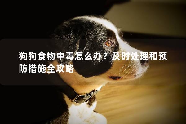 狗狗食物中毒怎么办？及时处理和预防措施全攻略
