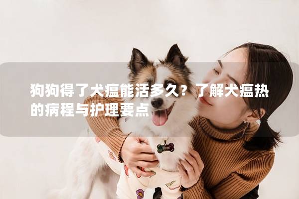 狗狗得了犬瘟能活多久？了解犬瘟热的病程与护理要点