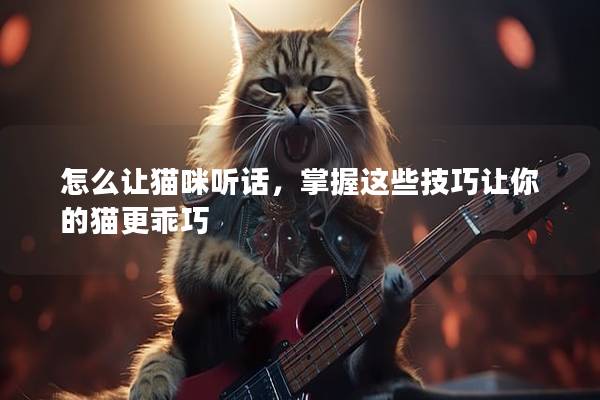 怎么让猫咪听话，掌握这些技巧让你的猫更乖巧