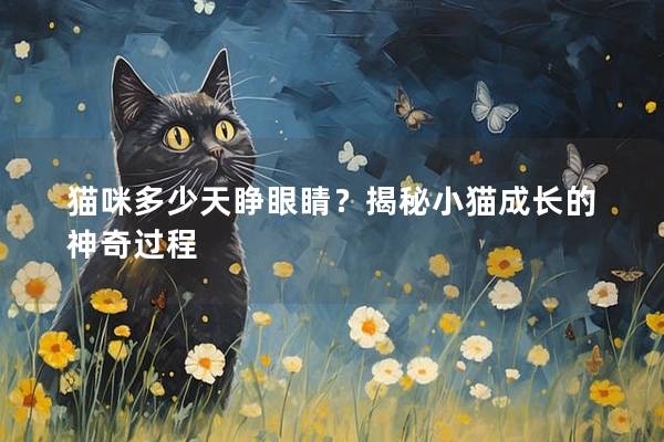 猫咪多少天睁眼睛？揭秘小猫成长的神奇过程
