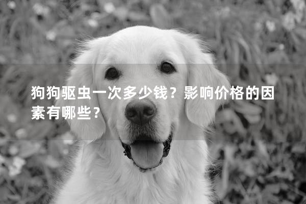 狗狗驱虫一次多少钱？影响价格的因素有哪些？
